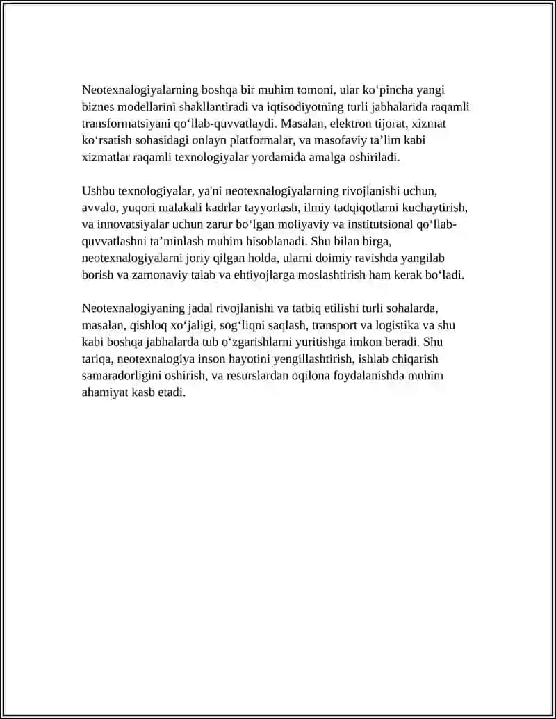 NEOTEXNALOGIYA TA’RIFI VA UNING MOHIYATI 4