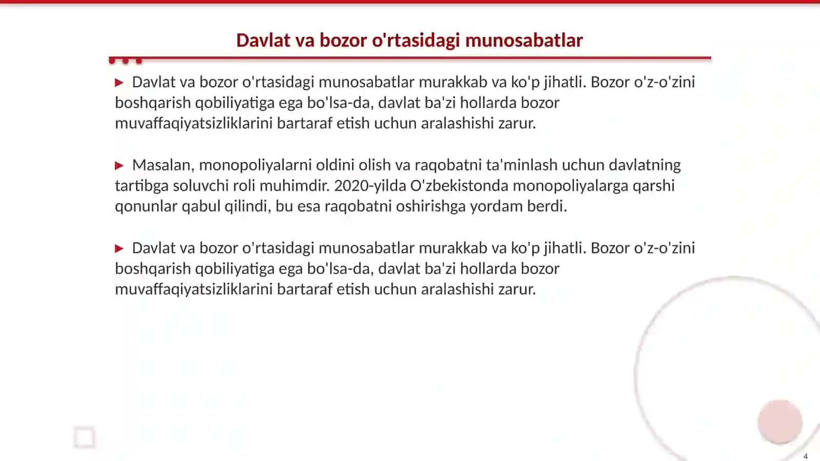 Iqtisodiyotni davlat tomonidan tartibga solish to'g'risidagi turli xil nazariya va qarashlar tahlili 4