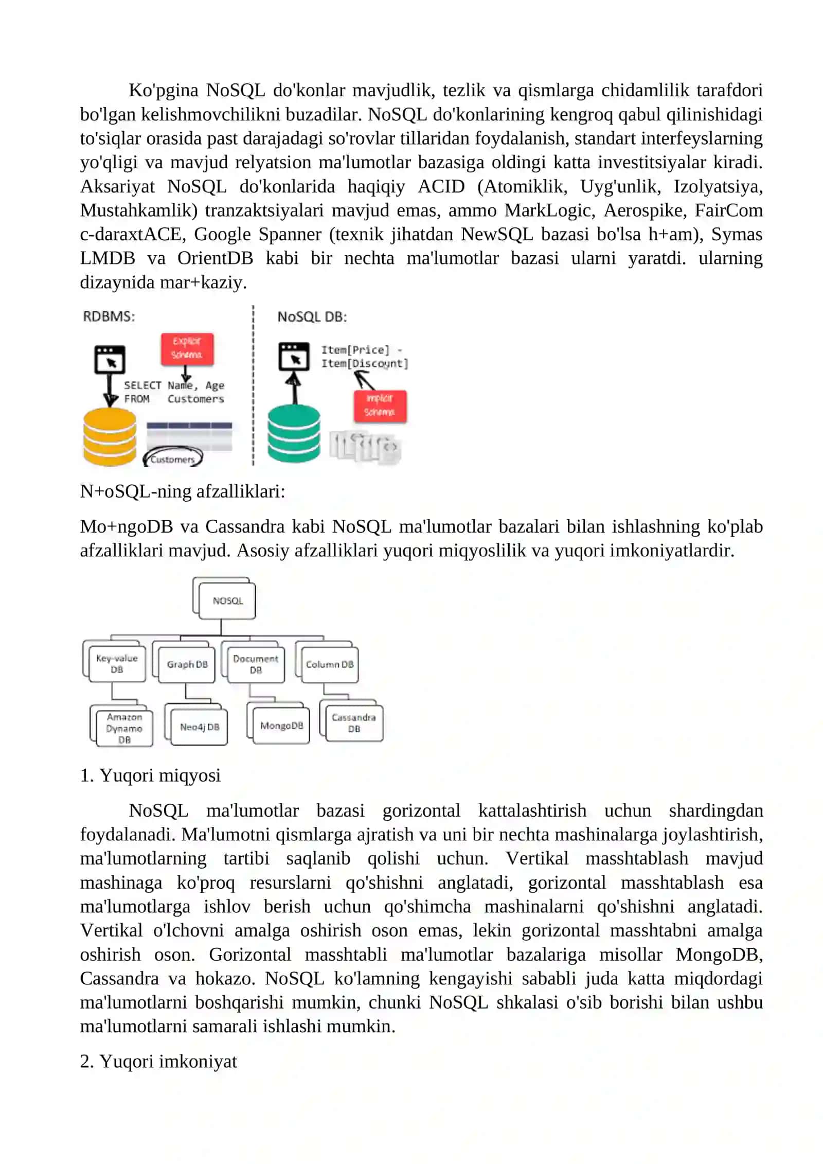NoSQL ma`lumotlar bazasi bilan ishlash 4