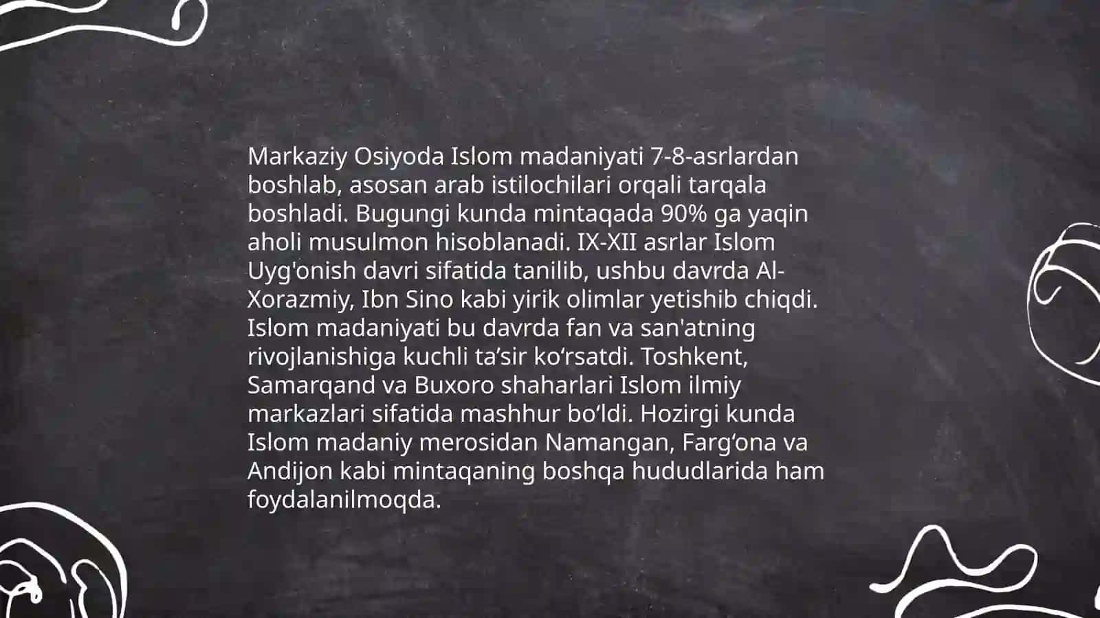 Islom dinining Markaziy Osiyoga kirib kelishi va kitobatchilik ishi Yunon madaniyatini Yevropaga tanitishda musulmon olimlarning roli 4