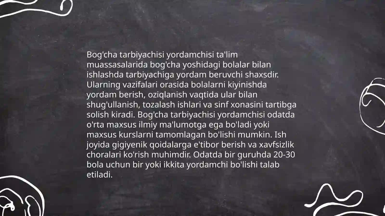 O'qituvchi yordamchisi 4