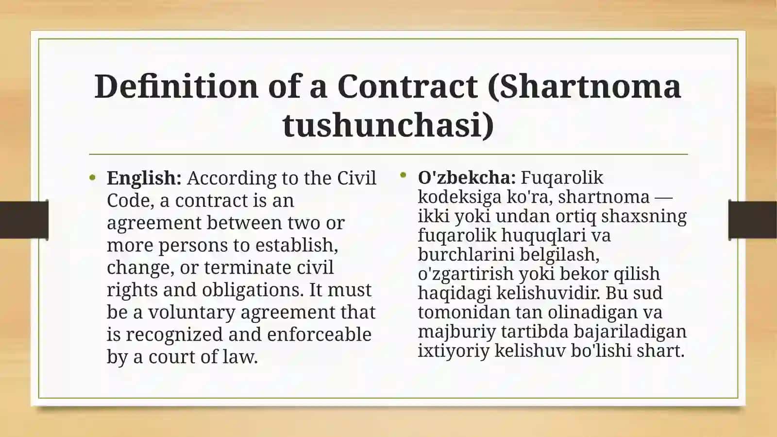 Elements of a Contract 4