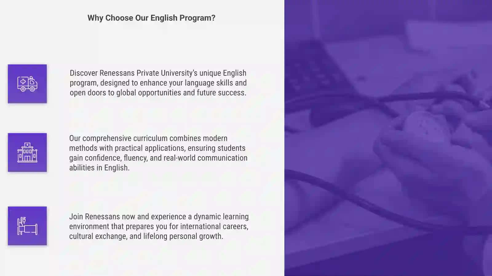 Renaissance Private University in English 4