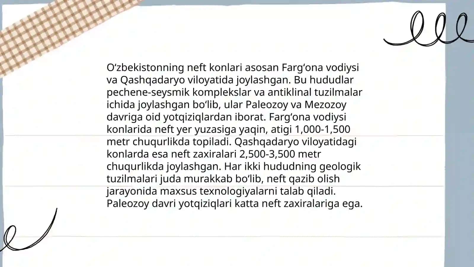 Oʻzbekiston Respublikasida neft konlari va ularning zaxiralari 4