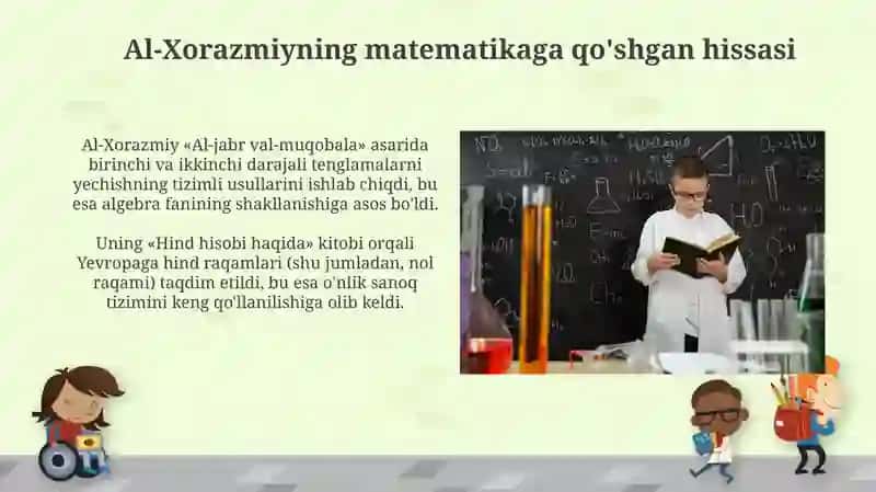 Oʻzbekiston olimlarining matematika rivojiga qo‘shgan hissasi 4