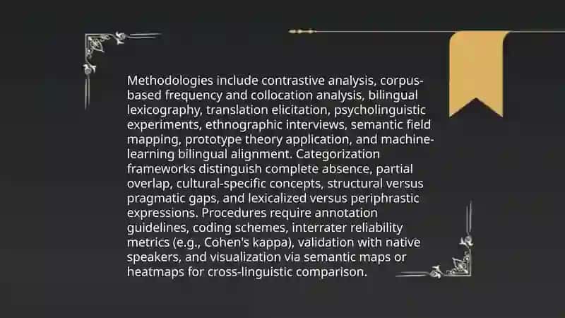 Semantic fields and lexical gaps in English and native language 4