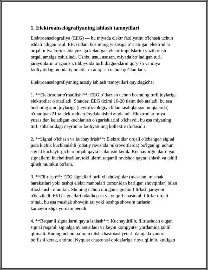 Elektroansefalografiya (EEG), Elektrokortikografiya (EKG), Magnitoensefalografiya (MEG) 4