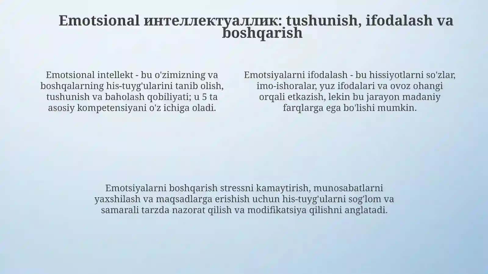 Ijtimoiy-emotsional rivojlanish 4