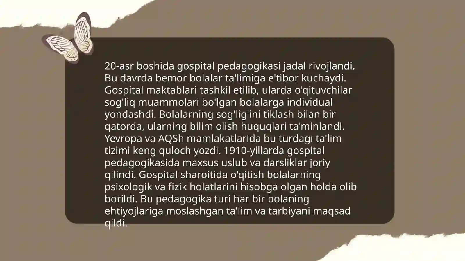 Xorijda gospital pedagogikasining rivojlanish tarixi 4