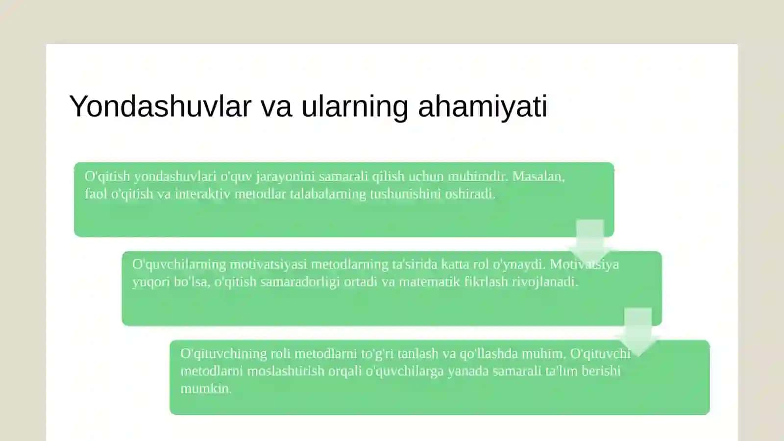Boshlang'ich sinfda matematika o'qitish metodikasi fan sifatida 4