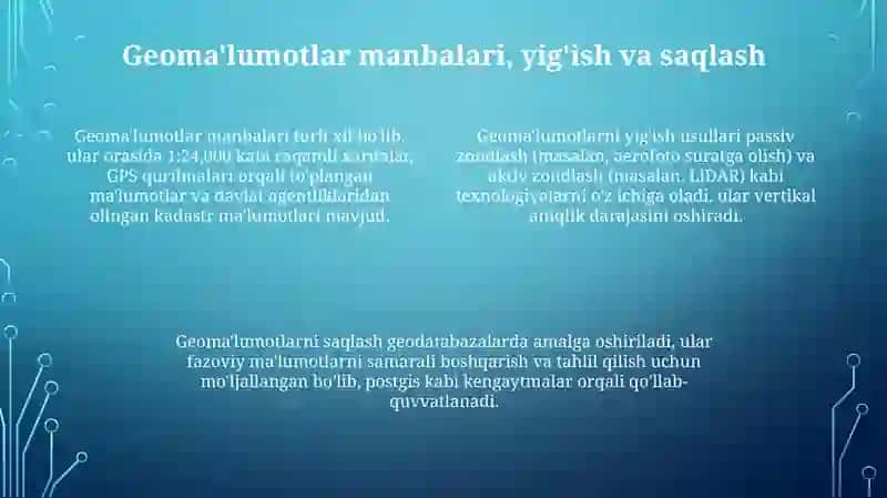 Zamonaviy GIS 4