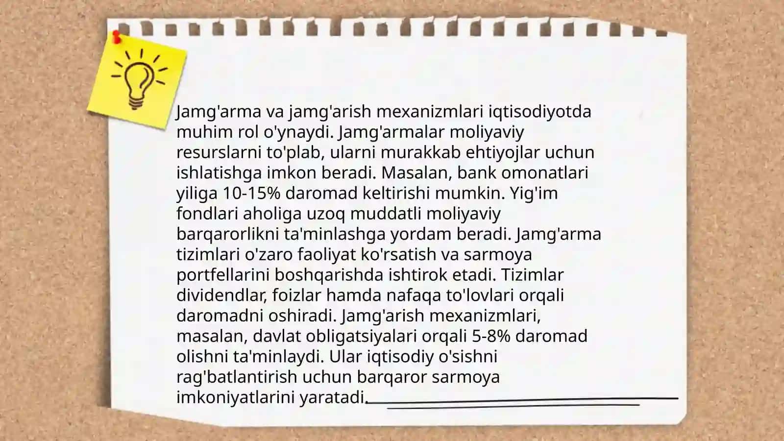 Iste'mol jamg'arish va investitsiya 4