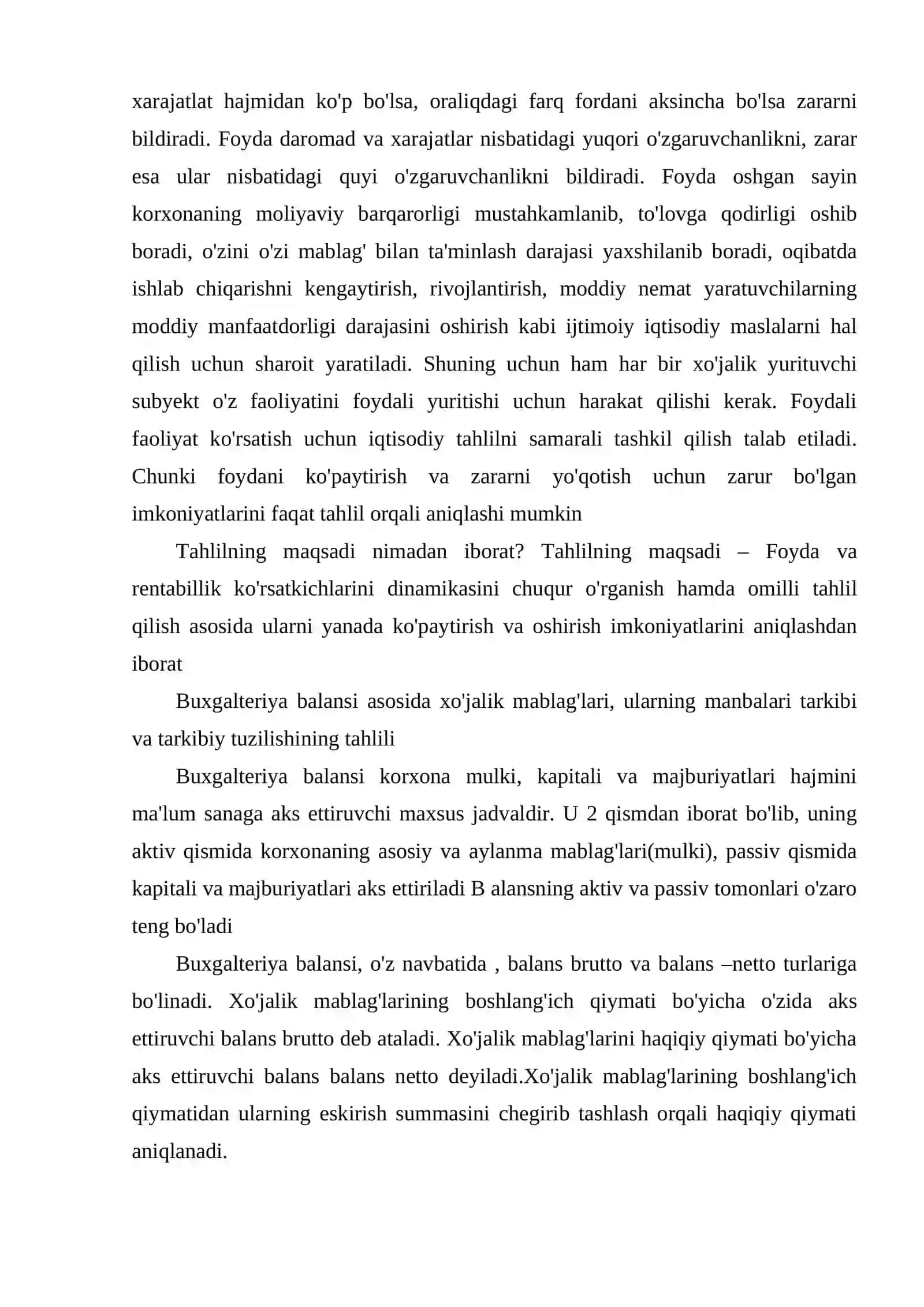 Korxona moliyaviy va iqtisodiy holatiga umumiy baho berish 4