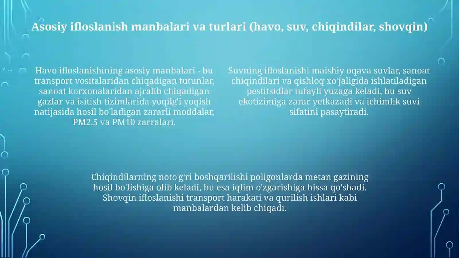 Mening mahallamdagi ekologik muammolar 4