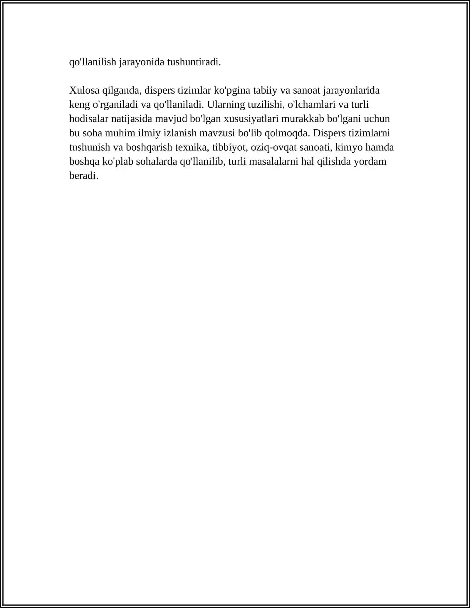 DAGʻAL-DISPERS SISTEMALARNING XOSSALARI VA ULARNI TIBBIYOT FARMAKOLOGIYADA ISHLATILISHI 4
