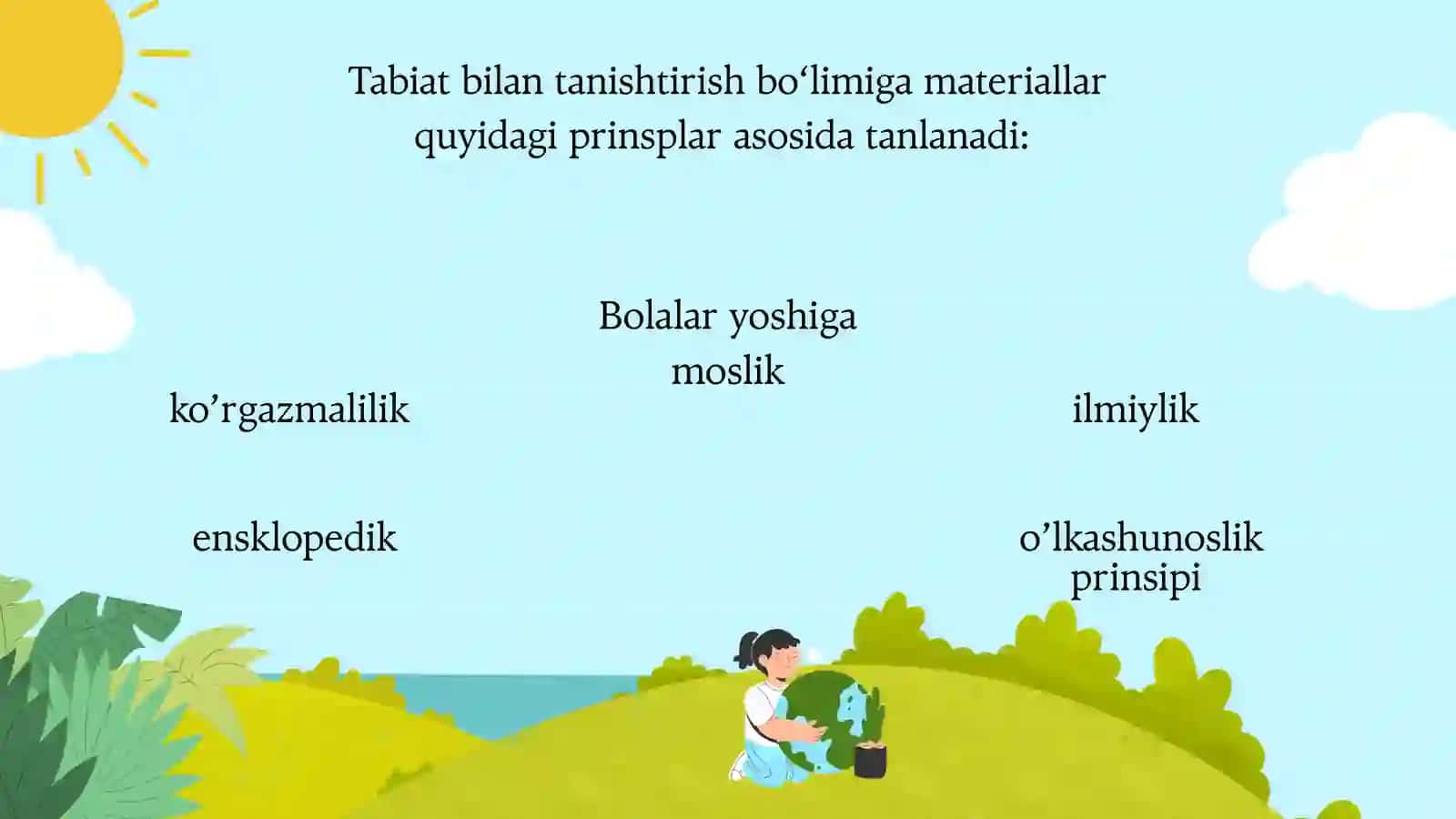 Maktabgacha ta’lim tashkilotlarida tabiat bilan tanishtirishning mazmuni 4