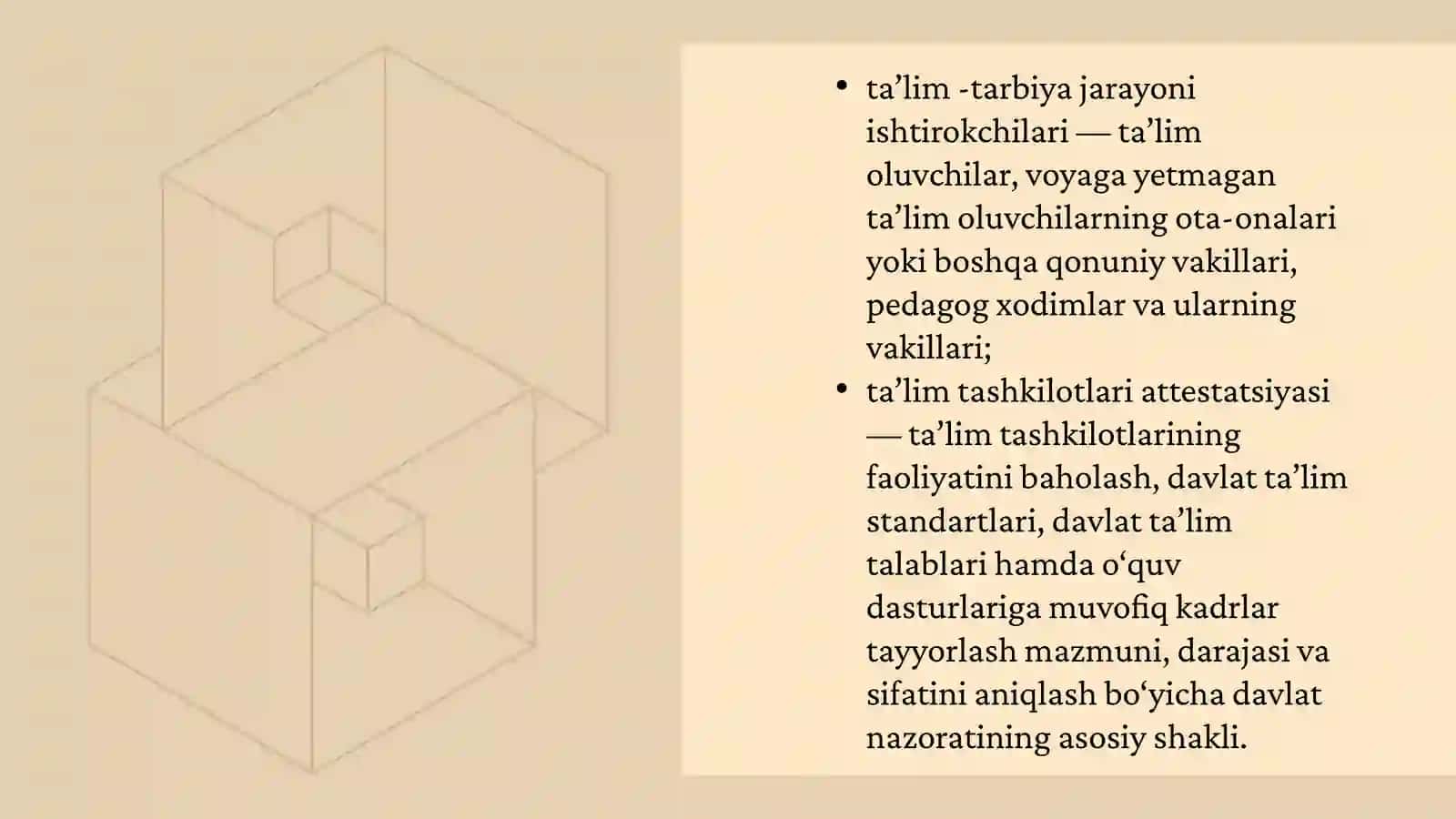 O'ZBEKISTON RESPUBLIKASIDA TA'LIM SOHASIDA AMALGA OSHIRILGAN ISLOHOTLAR 4