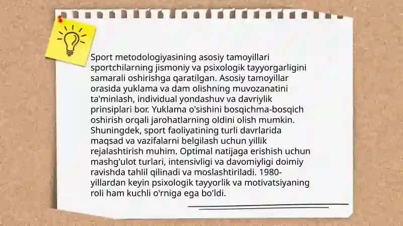 Jismoniy tarbiya va sport nazariyasi va metodologiyasi fanining maqsadi va vazifalari 4