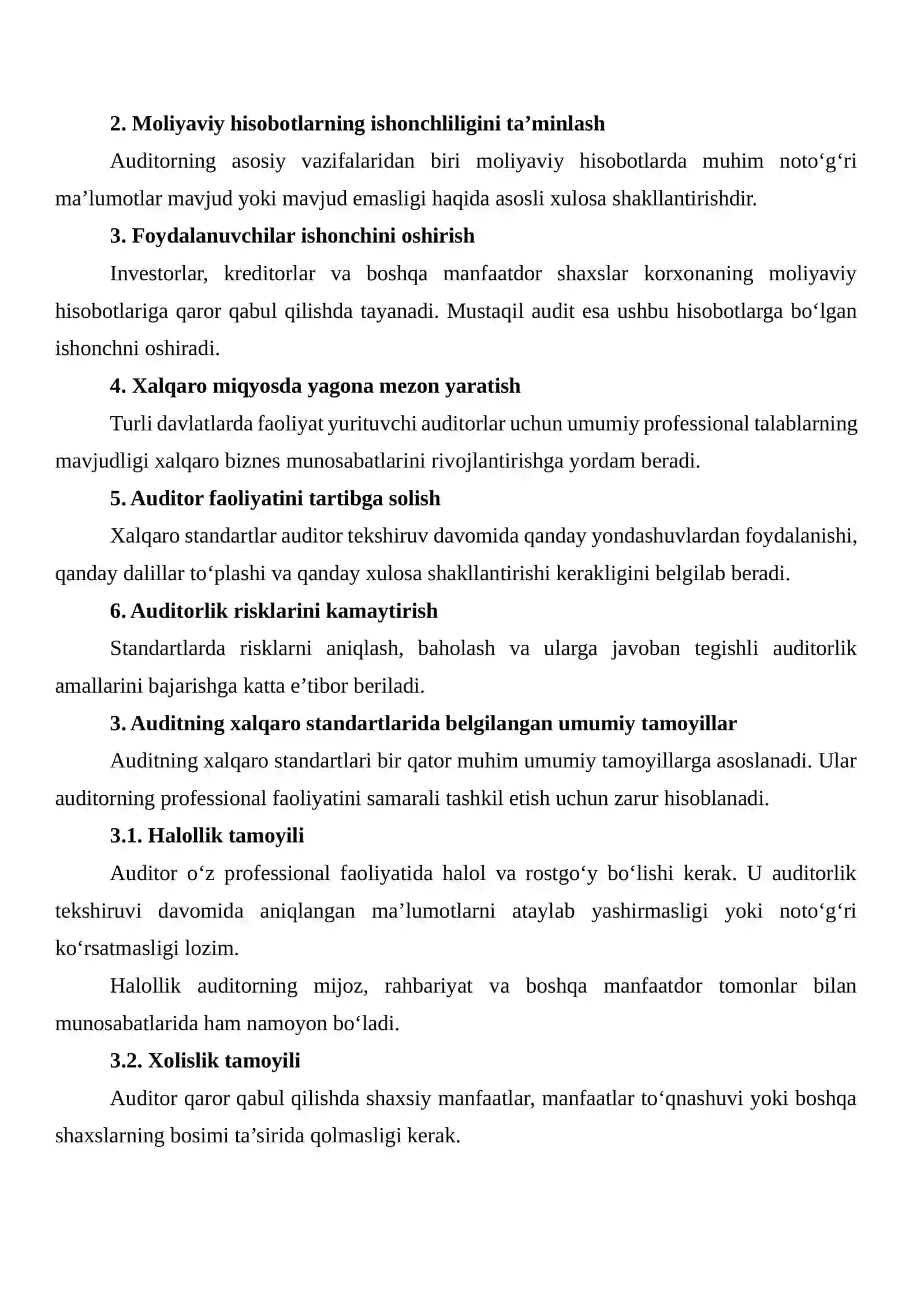 Auditning xalqaro standartlarini maqsadi va umumiy tamoyillari 4