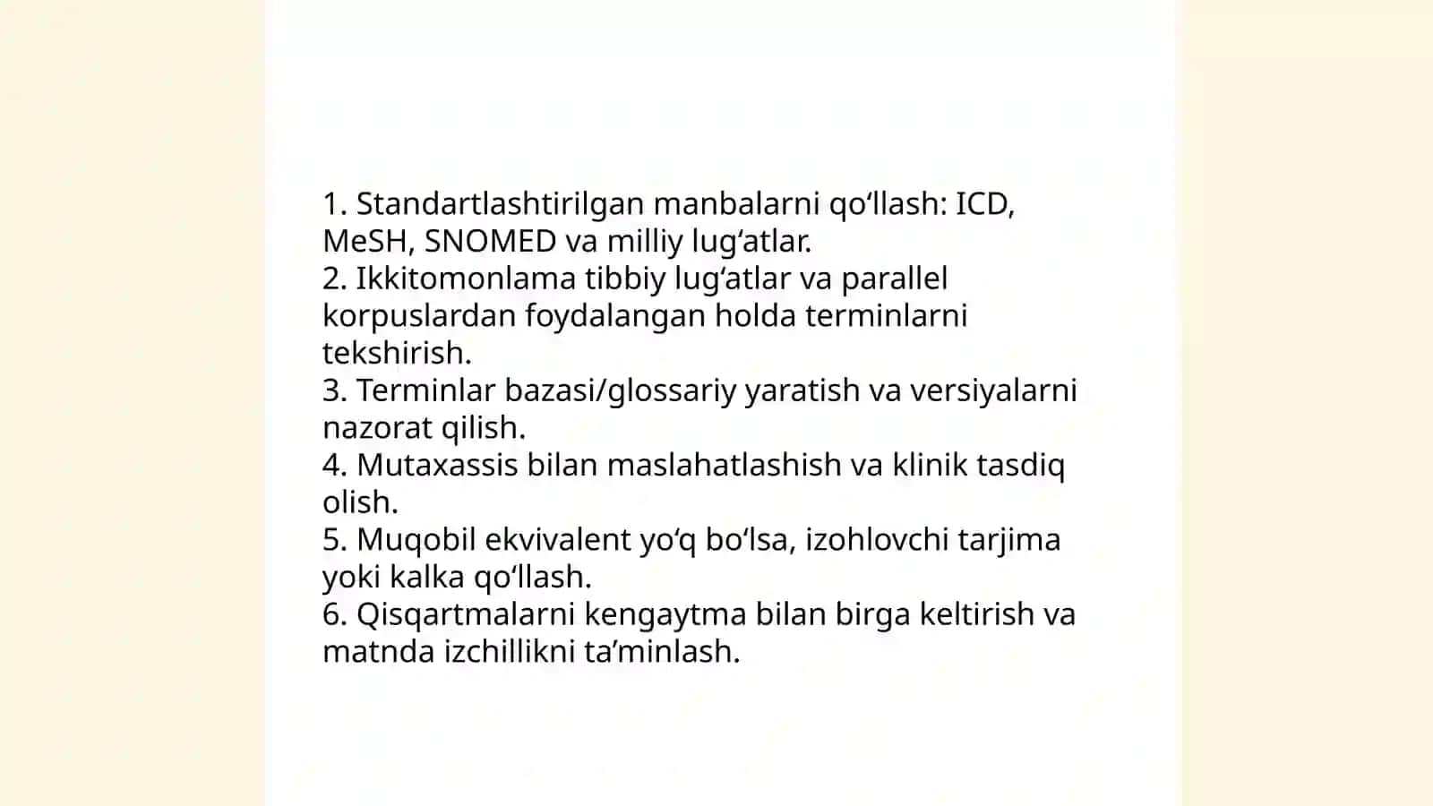 Ilmiy uslub.Tibbiy matn tarjimasi 4