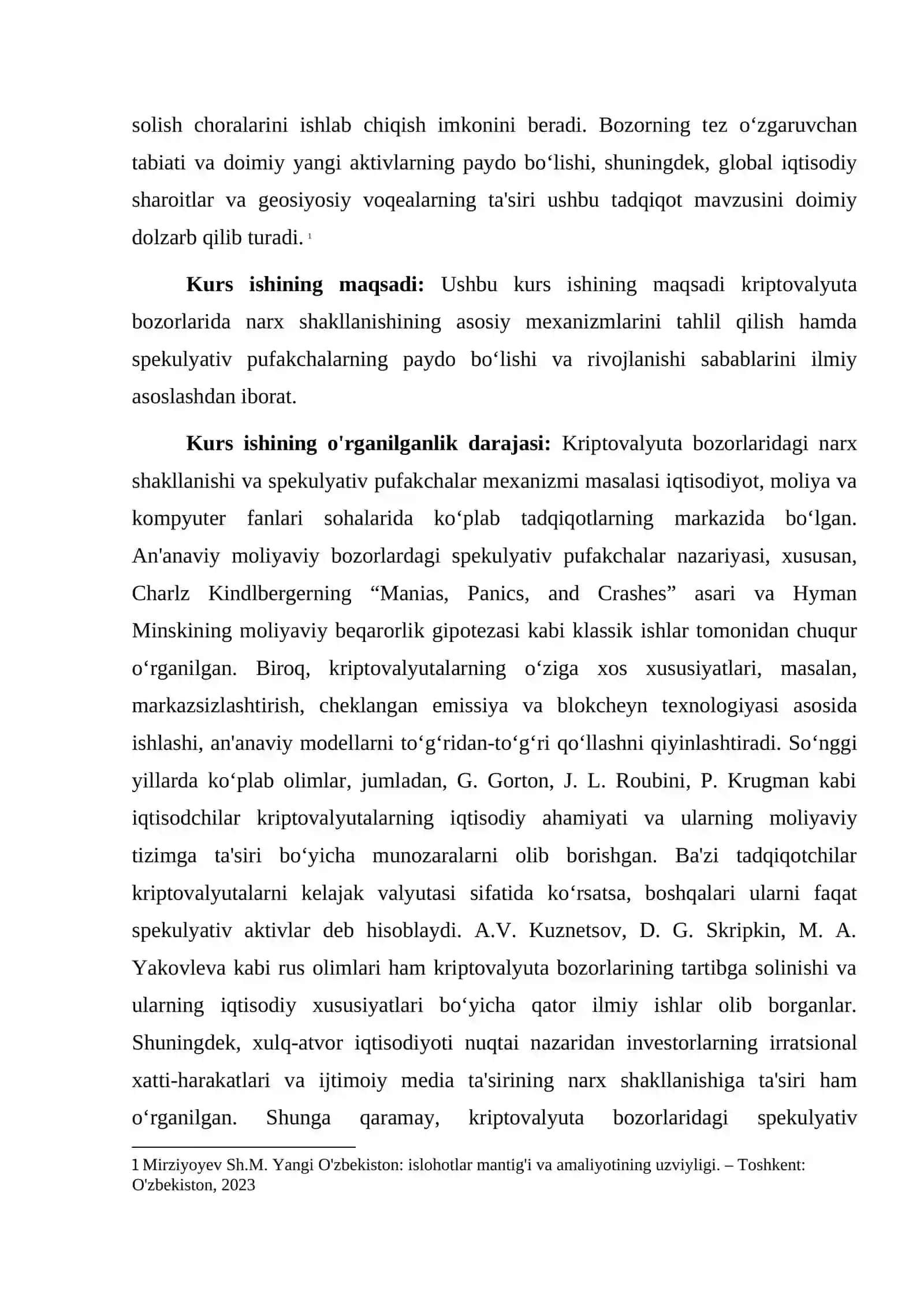 KRIPTOVALYUTA BOZORLARI: NARX SHAKLLANISHI VA SPEKULYATIV PUFAKCHALAR MEXANIZMI 4