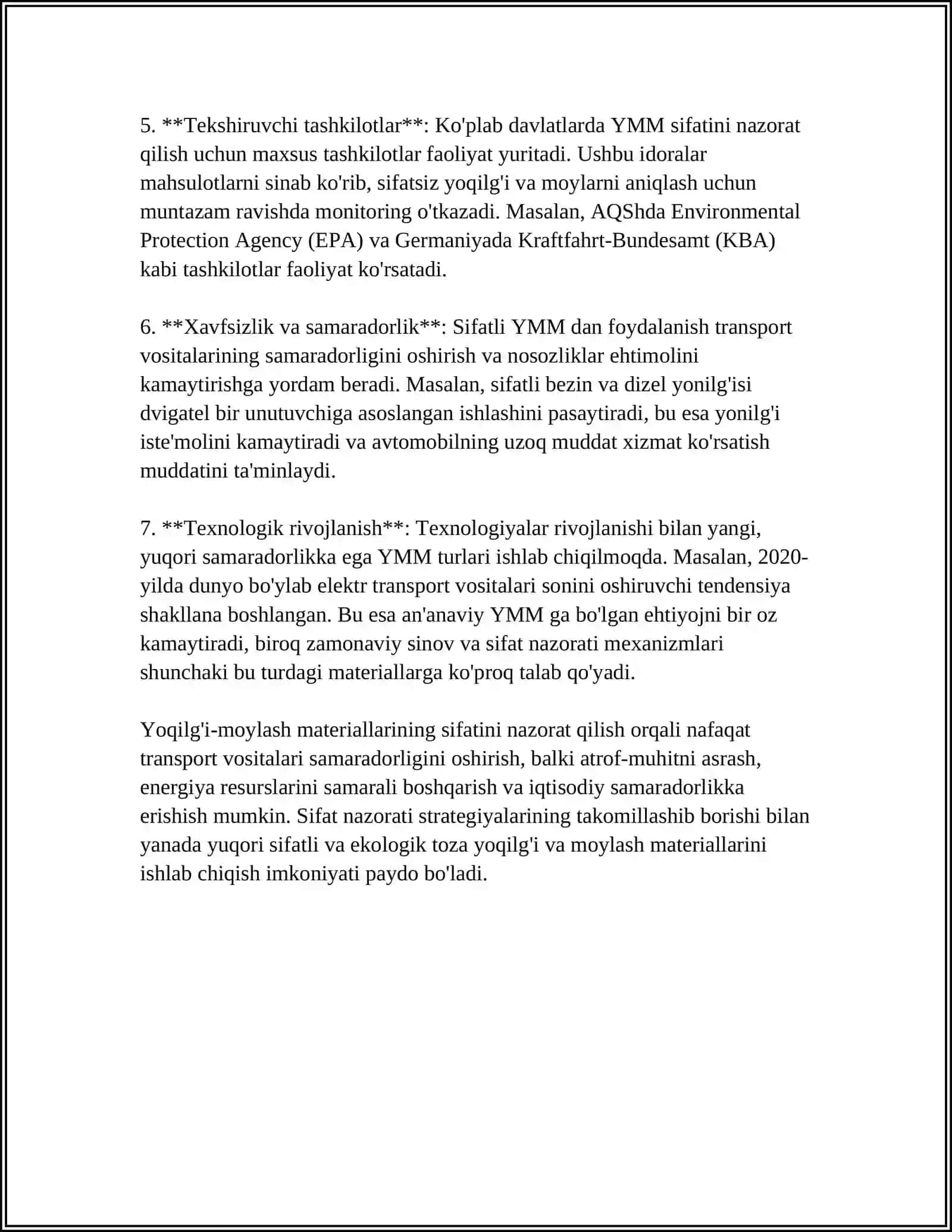 AVTOMOBIL YO'LLARIDA HARAKAT XAVFSIZLIGINI TA'MINLASH 4