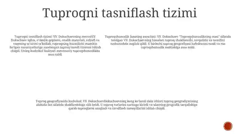 V.V.Dokuchayev Tuproqshunoslik Va Tuproqlar Geografiyasining Asoschisi 4