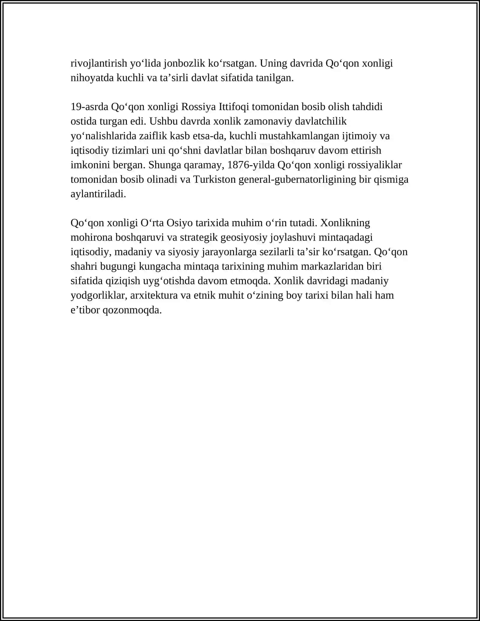 QO'QON XONLIGIDA UMARXON DAVRI TARIXI VA FAOLIYATI 4