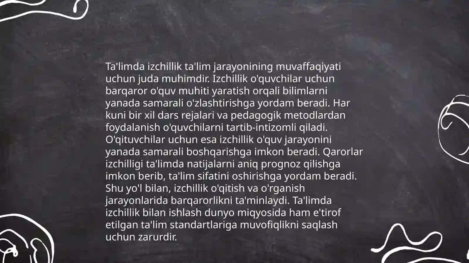 Taʼlimning tizimli va izchillik prinsiplarini amalga oshirish qoidalari 4