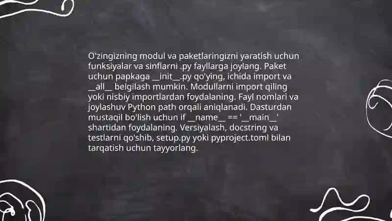 Python va modulli dasturlash 4
