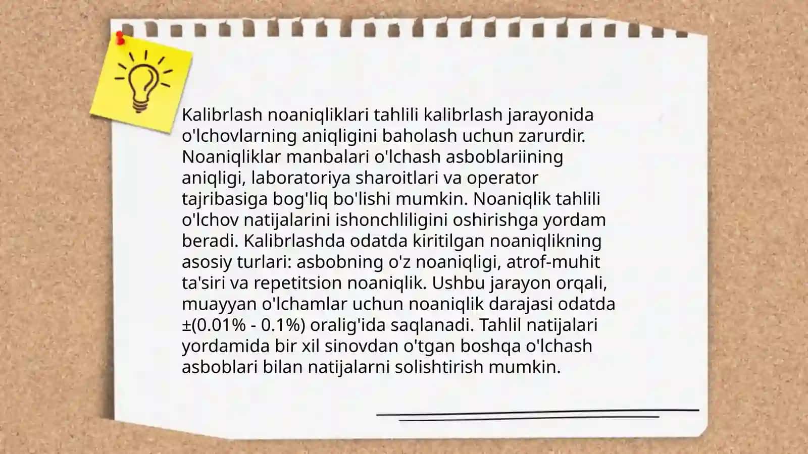 O'lchash tizimlarini kalibirlash noaniqliklarini boholash 4
