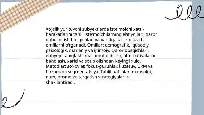 Xojalik yurituvchi subyektlarning bozorni tahlil qilish usullari 4