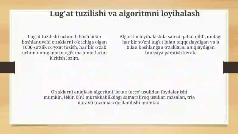 Ildiz so'zlarni aniqlash 4