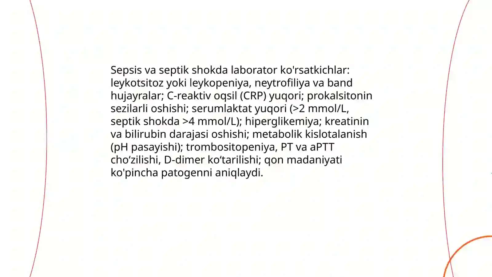 Shoshilinch holatlar labartaor diagnostikasi 4