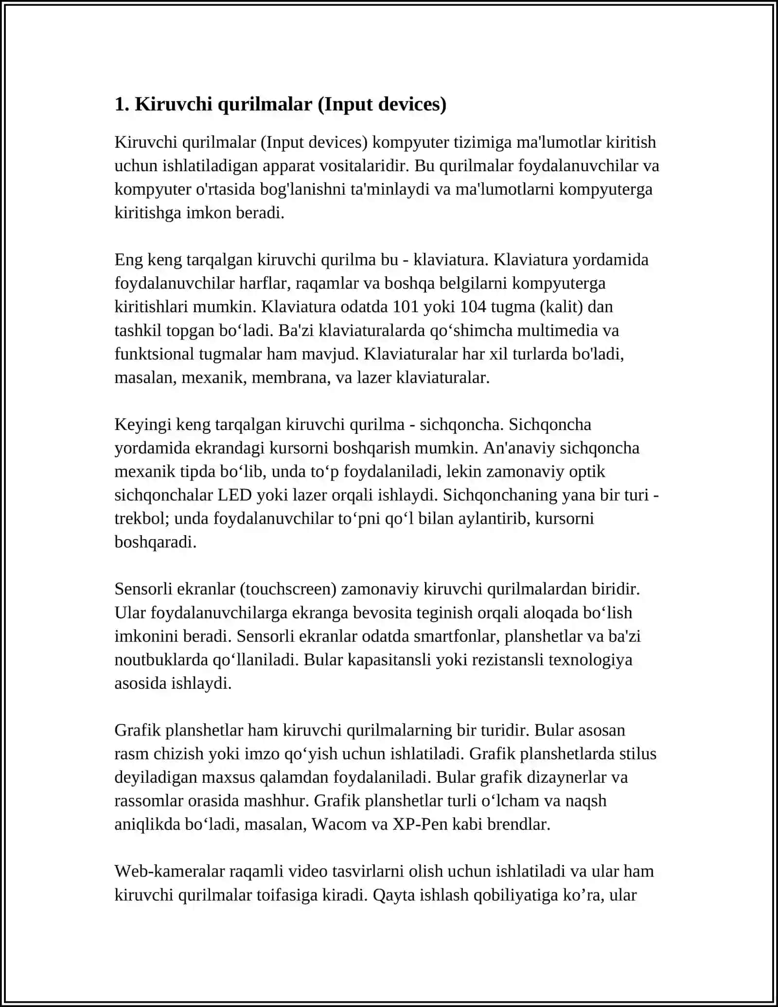 KOMPYUTERLARNING QÕSHIMCHA QURILMALARI 4