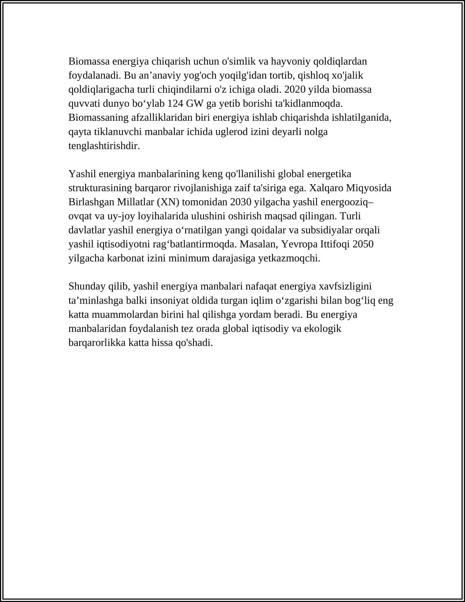 YASHIL IQTISODIYOTGA O'TISH TAMOYILLARI 4