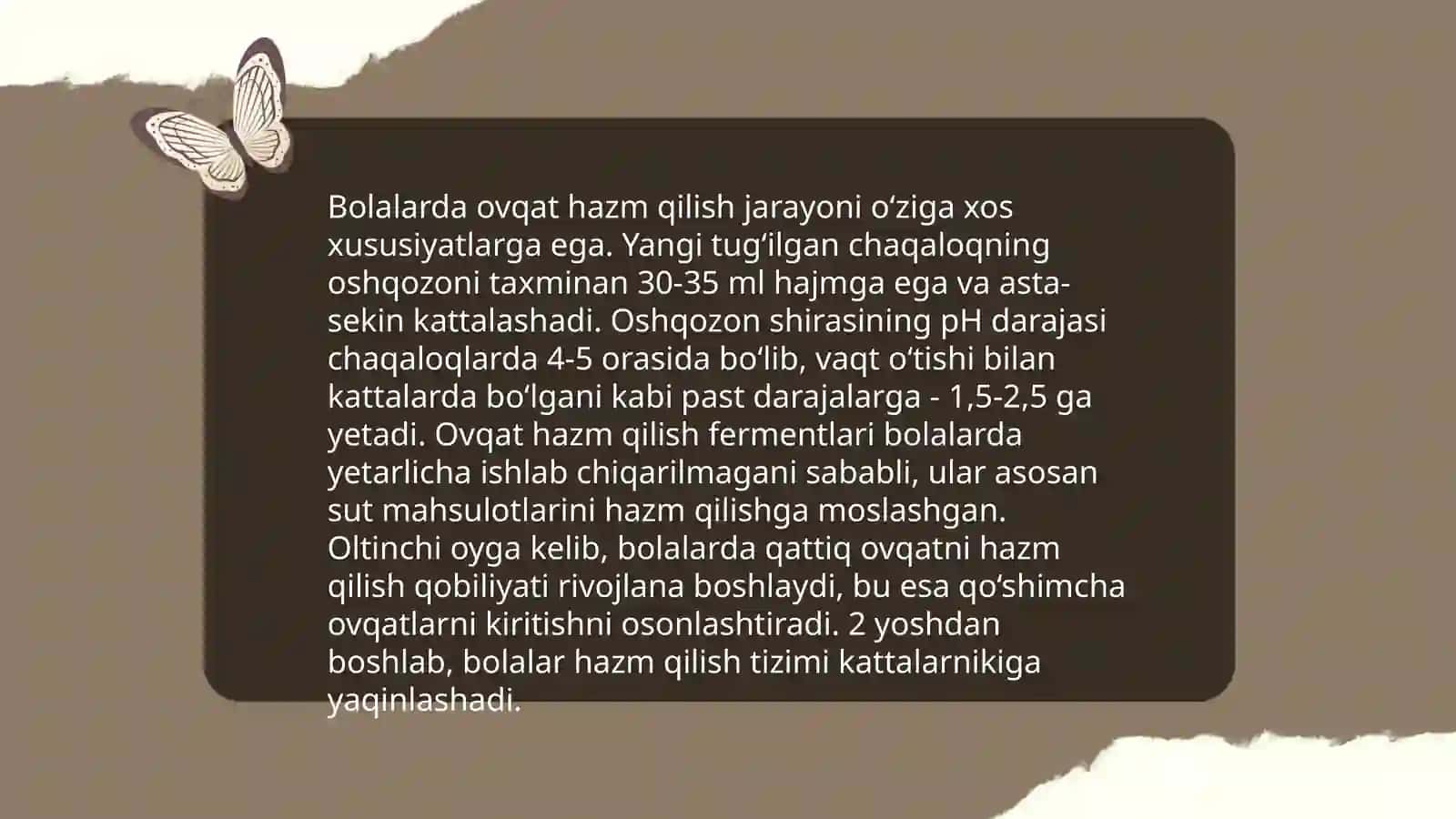 Bolalar va oʻsmirlarda ovqat hazm qilish xususiyatlari 4