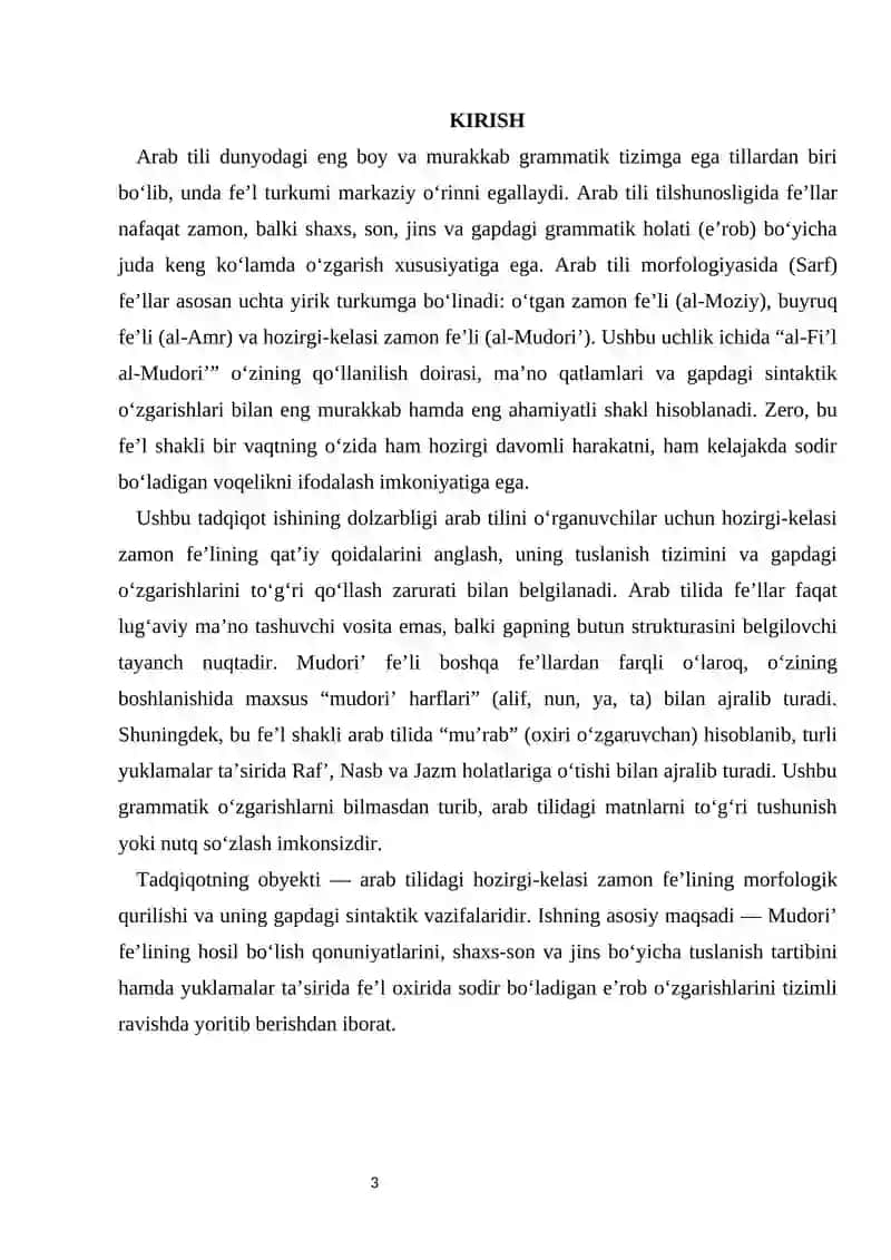 Arab tilida hozirgi-kelasi zamon fe’li 4