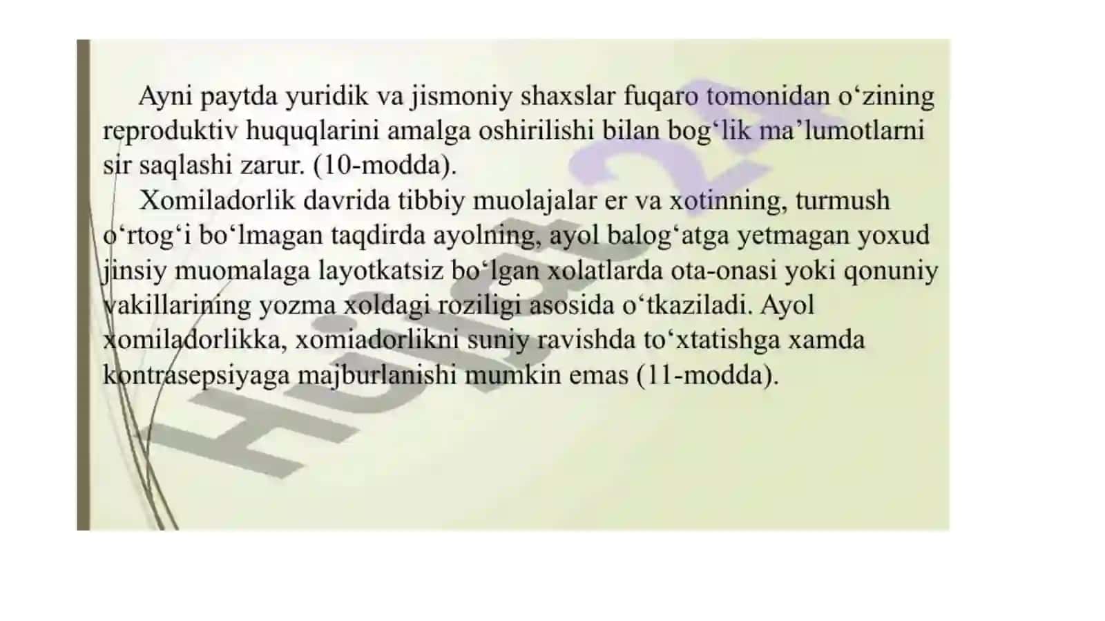 Yangi reproduktiv texnologiyalarni qoʻllash va prenatal diagnostikaning etik jihatlar 4