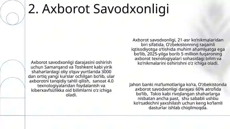 Kelajakdagi Axborot Jamiyati 4