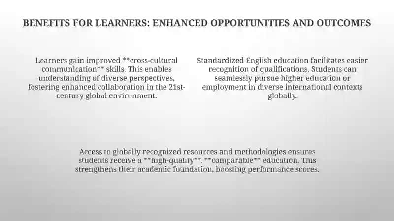 The Power of Alignment: Defining Global Consistency in English Language Education 4