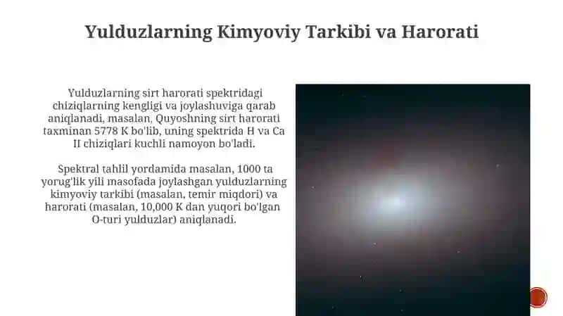 Yulduzlarning spektrlari: Tahlil va tasniflash 4