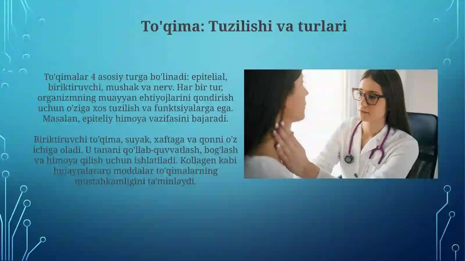 Ichki muhit toʻqimasi qon va limfa 4