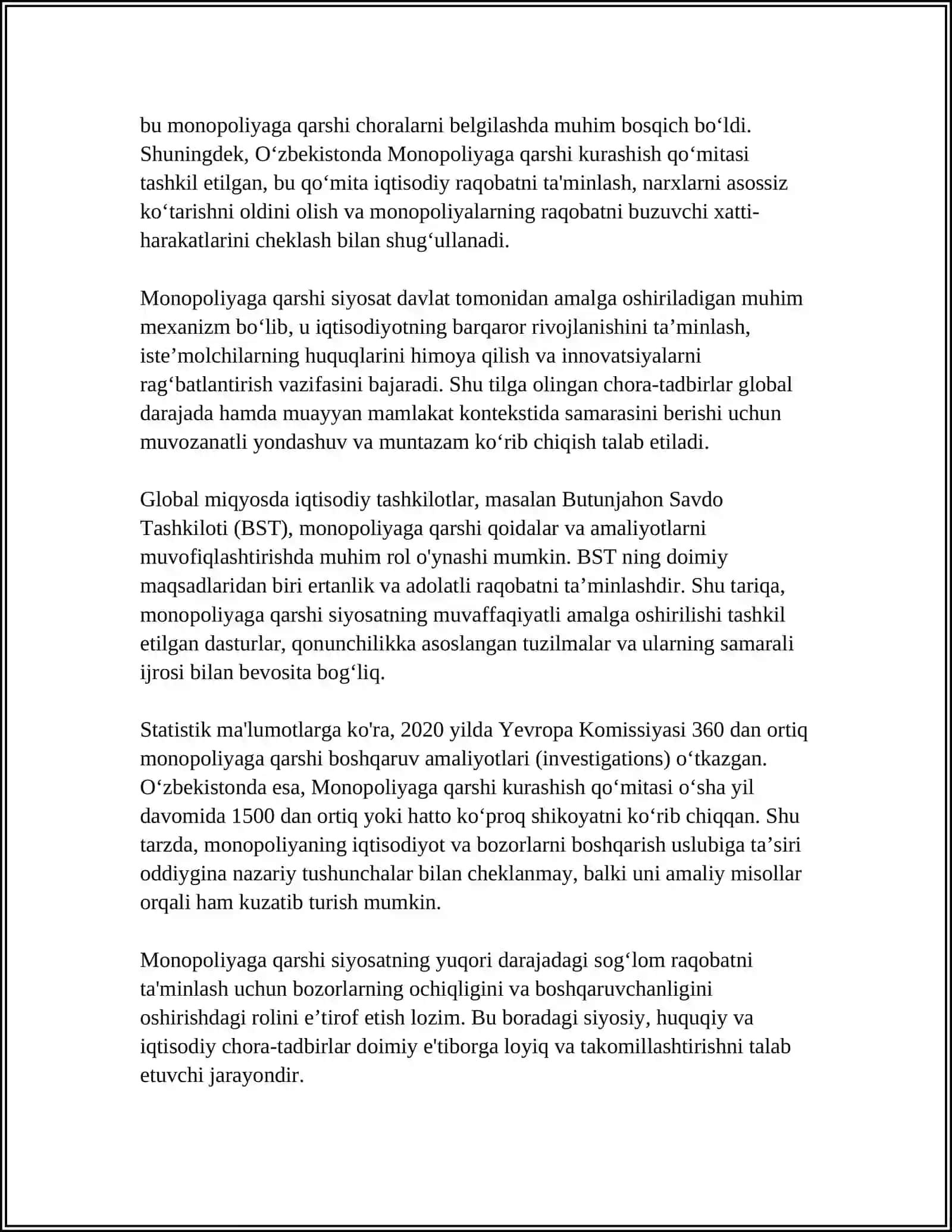MANAPOLYANI TARTIBGA SOLISH VA ADOLATLI RAQOBATNI TA'MINLASH SIYOSATI 4