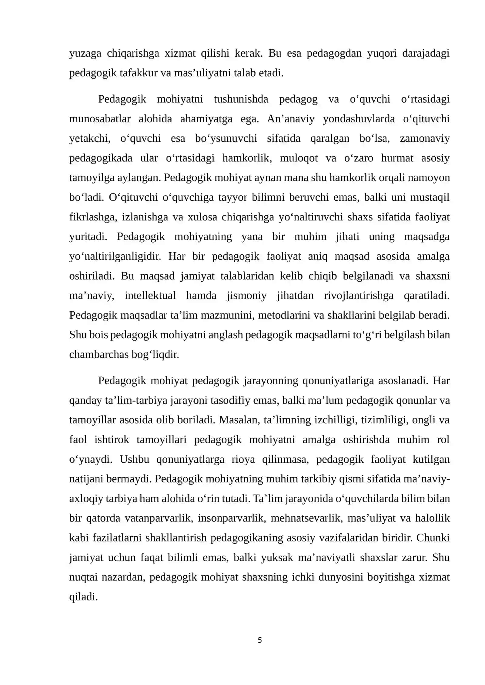 Pedagogik mohiyati va xususiyati. Pedagogik texnika haqida tushuncha 4