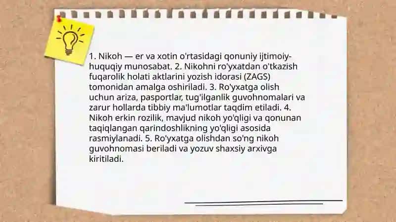 Oilaning huquqiy asoslari 4