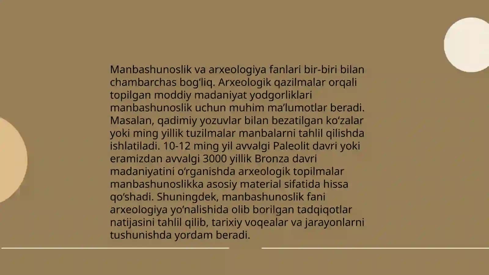 Manbashunoslik sohasining boshqa fanalar bilan boĝliqligi 4