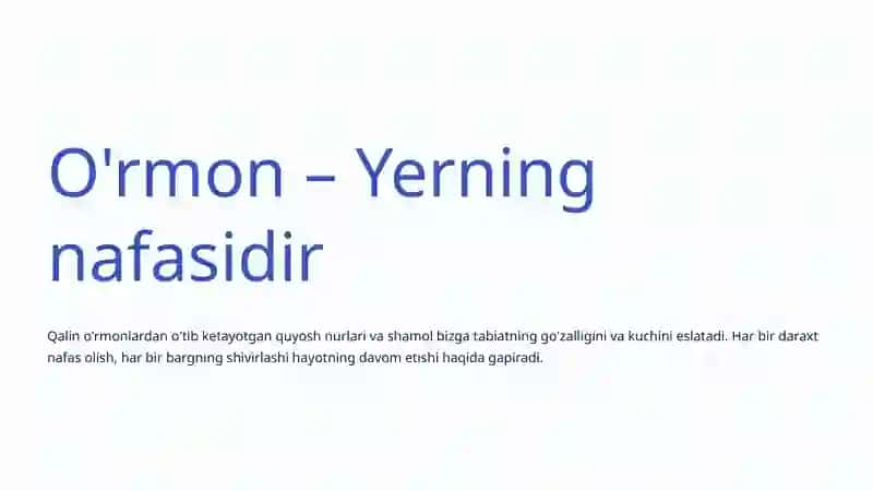 O'rmon O'simliklari: Tabiatning Nafas Olishi 4