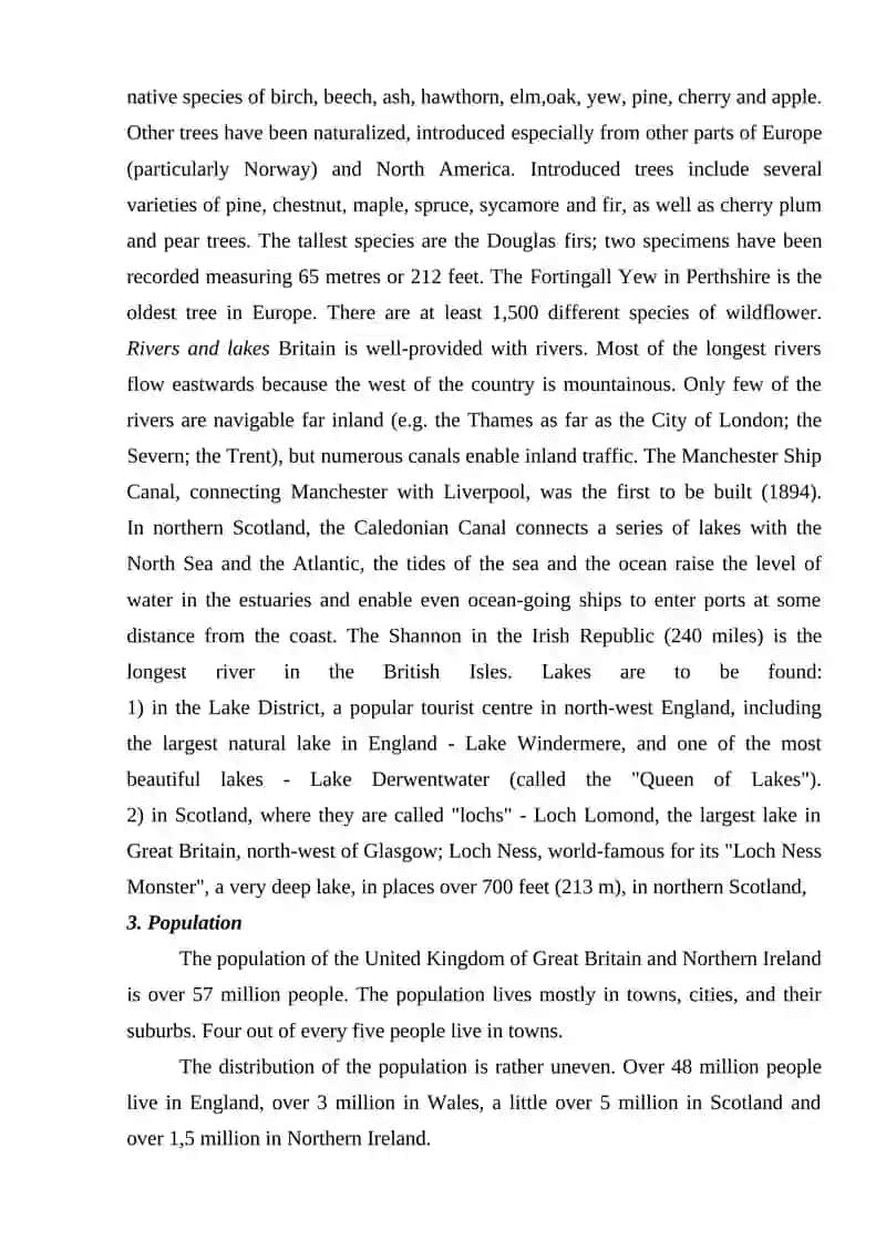 Geographical position of Great Britain 4