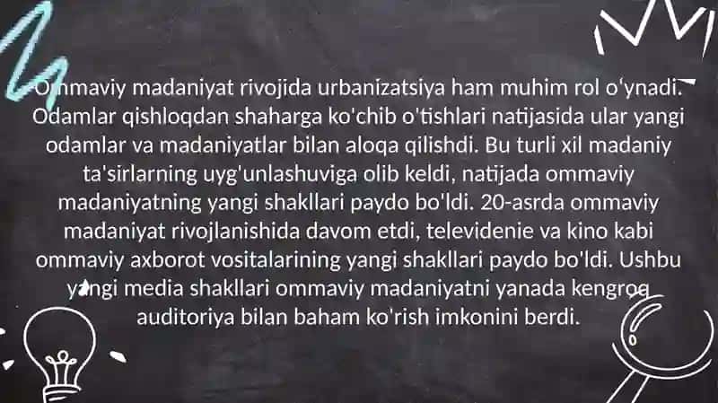 Ommaviy Madaniyat 4